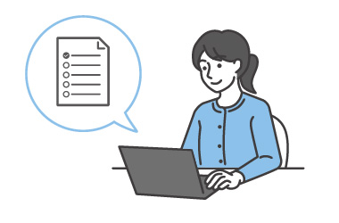 WEBでストレスチェックの様子