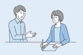 相談まどぐちの設置の様子