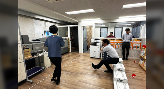 ロコモ度調査の様子
